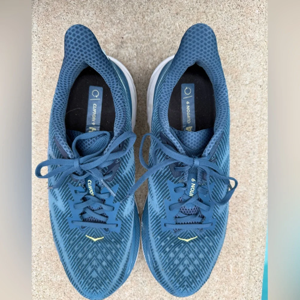 Hoka Clifton 9 Midnight Ocean/Bluesteel Running Shoes - Picture 1 of 11